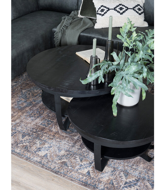 Rootsmann Couchtisch Colamon Schwarz - 70 cm