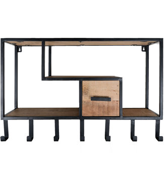 Rootsmann Wandregal Garderobe Moos Mittel | Braun
