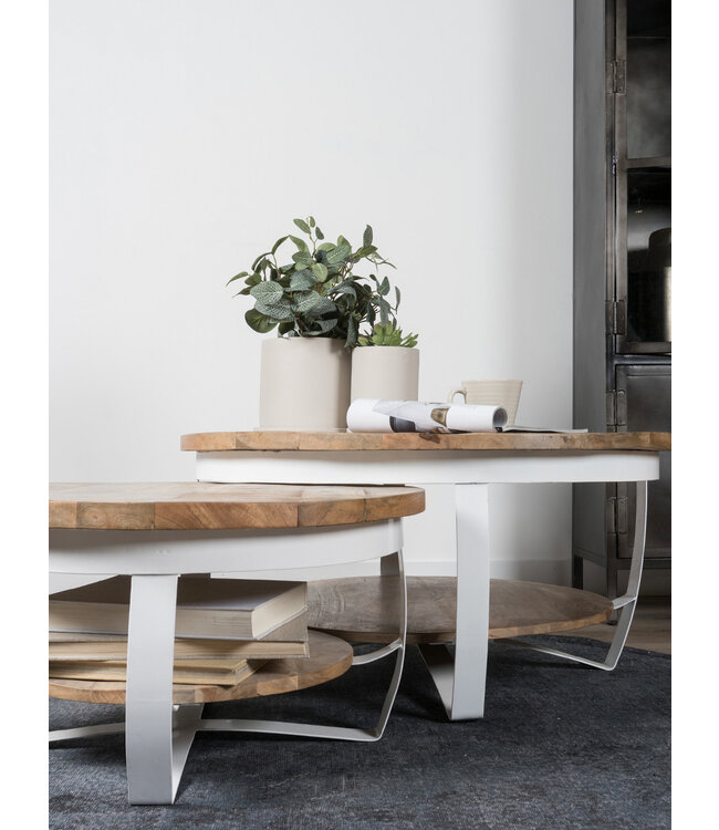 Rootsmann Couchtisch Cilamon Weiß - 90 cm