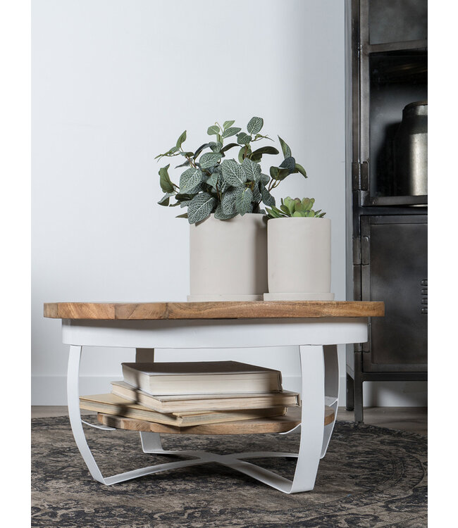 Rootsmann Couchtisch Cilamon Weiß - 70 cm