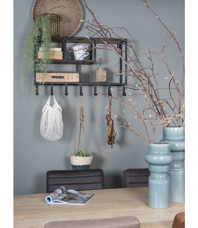 Rootsmann Wandregal Garderobe Moos Links | Braun