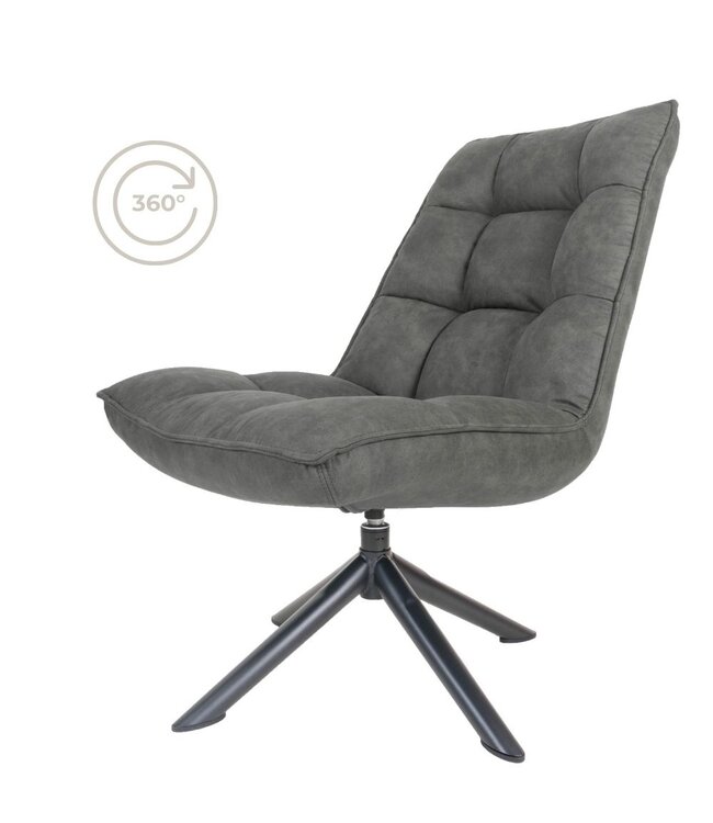 Rootsmann Sessel Rik Cowboy | Grau