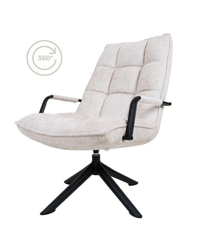 Rootsmann Sessel Rik mit Armlehne Fusion | Weiß