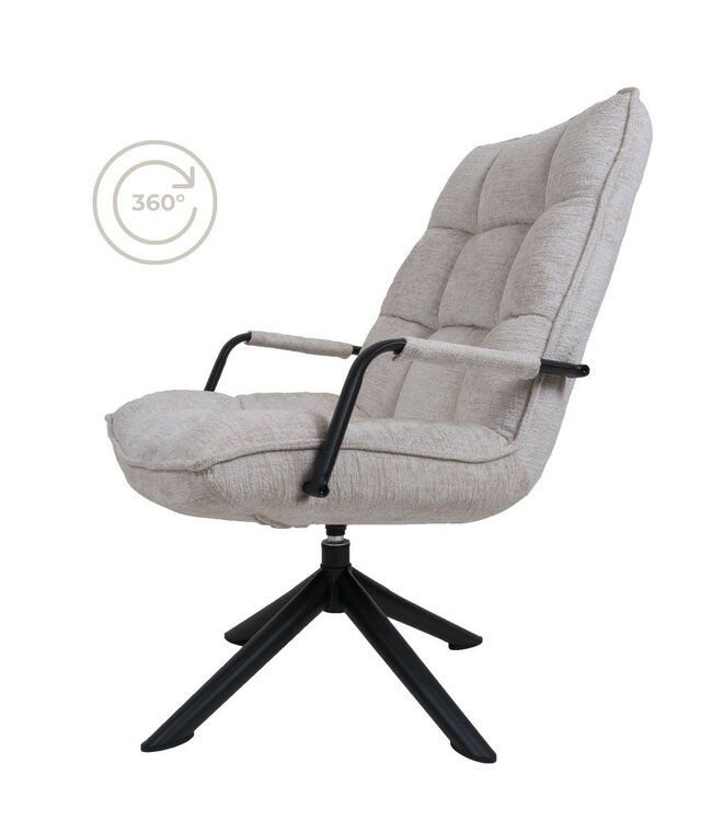 Rootsmann Sessel Rik mit Armlehne Fusion | Beige