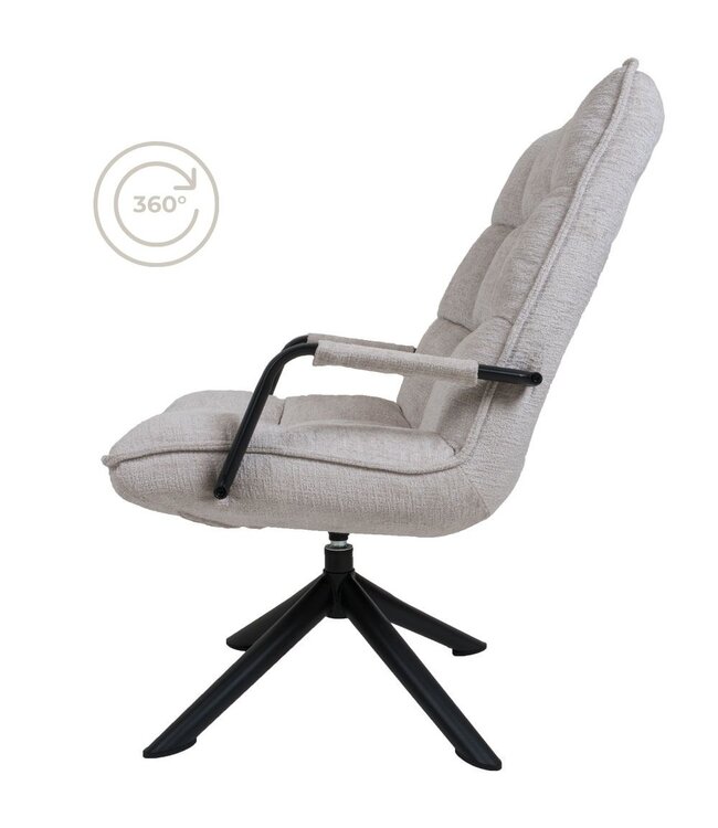 Rootsmann Sessel Rik mit Armlehne Fusion | Beige