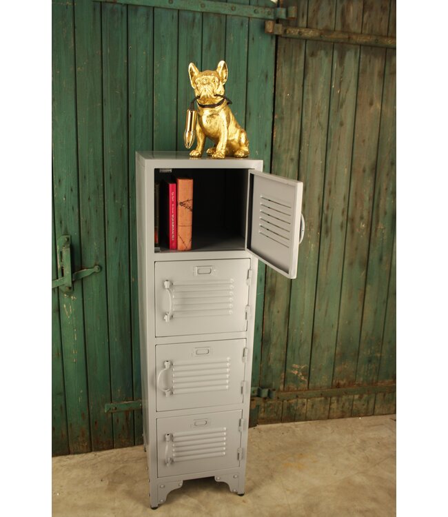 Rootsmann Schließfachschrank Bulky 4 Turen |  grau