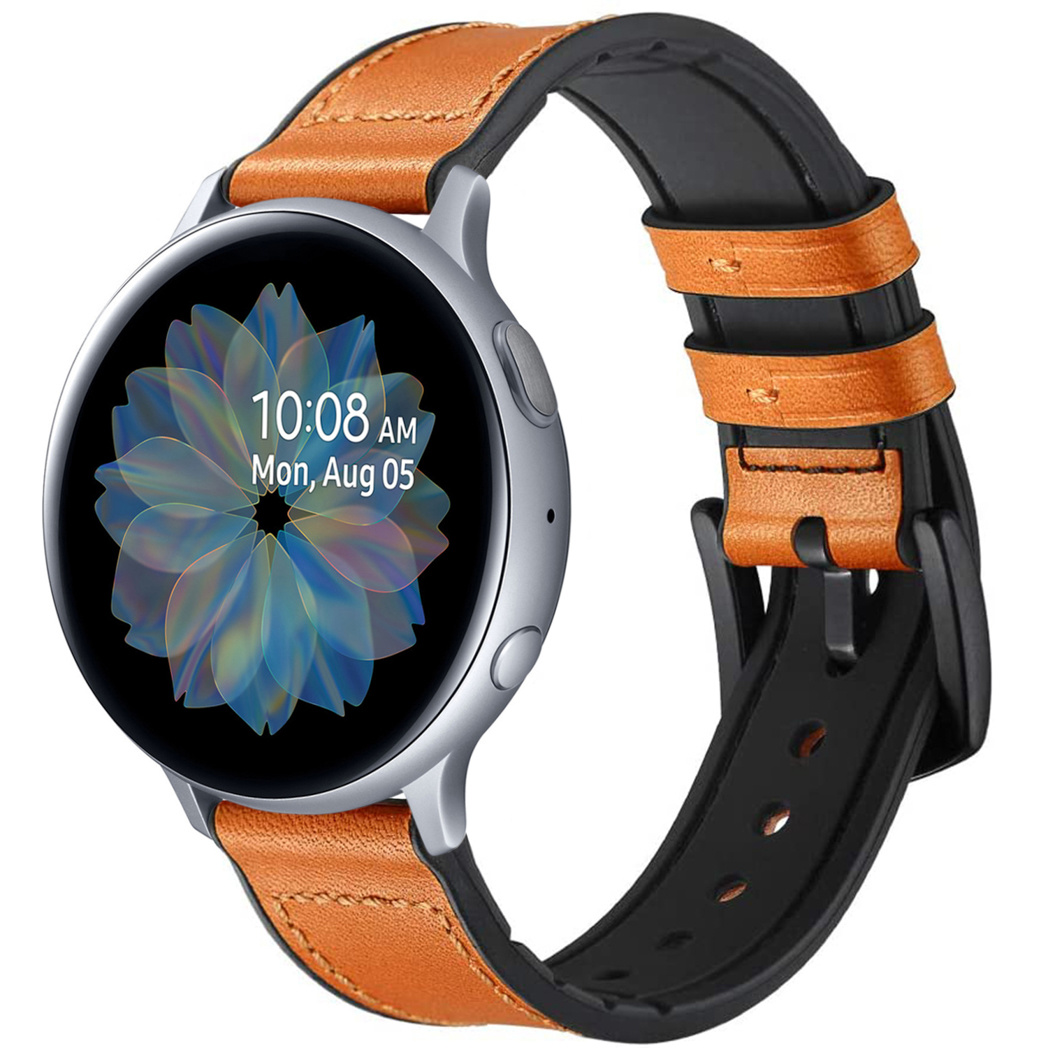 Bracelet en cuir Galaxy Watch 40/42mm / Active 2 42/44mm