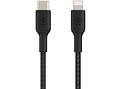 Belkin Boost↑Charge™ Braided Lightning vers câble USB-C - 2 mètres - Noir
