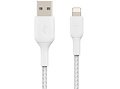 Belkin Boost↑Charge™ Braided Lightning vers câble USB - 0,15 mètre - Blanc
