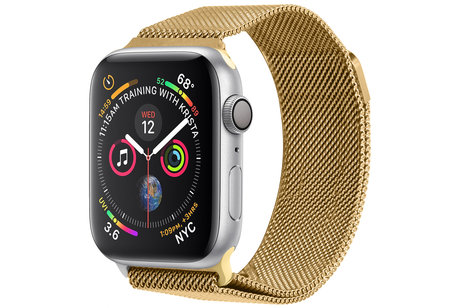 Apple Watch 1/2/3/4/5/6/SE 42/44 mm hoesje - iMoshion Milanais bracelet pour