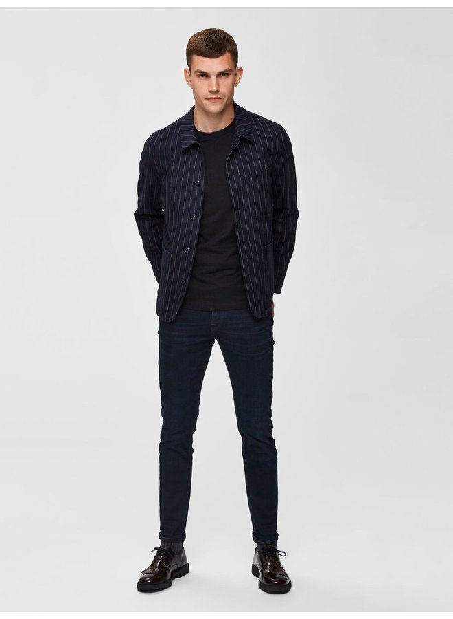 selected Slim Fit Jeans 16069648 - Blue Black Denim