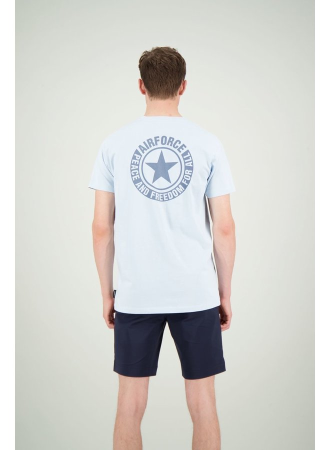 Airforce T-Shirt GEM0883-SS22 Wording/Logo - 518 Ballad Blue