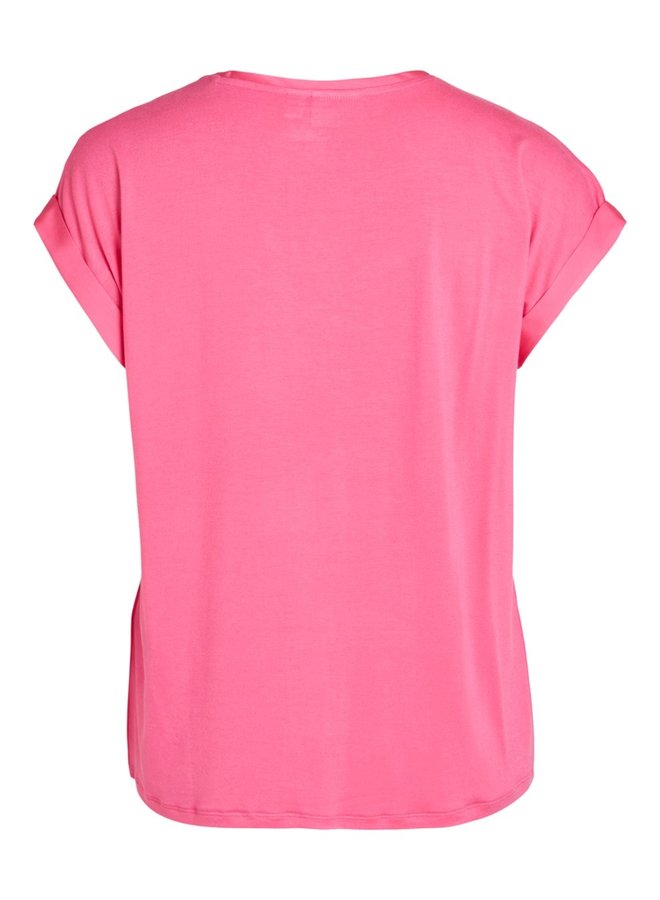 Vila T-Shirt 14059563 - Fandango Pink