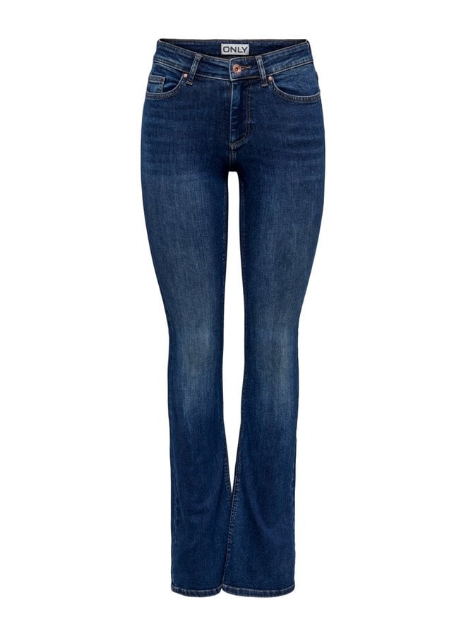 Only Flared Jeans 15264050 Blus Mid Flared - Dark Blue - Lengtemaat L30