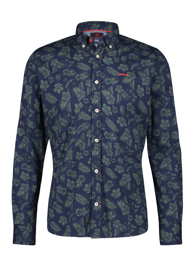 new zealand auckland Overhemd 22GN541 Shirt Long Sleeve - 1655 Reef Navy
