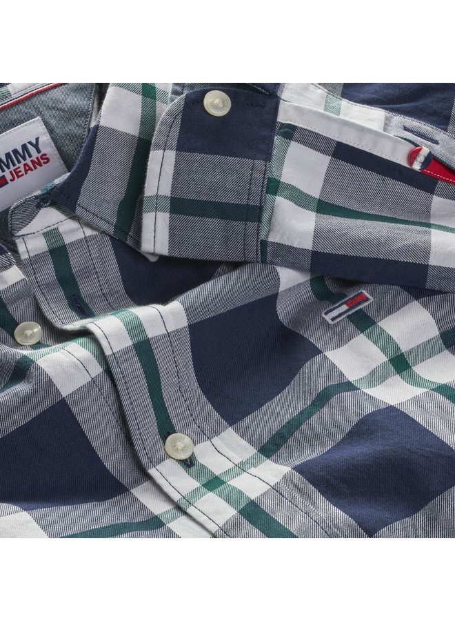 Tommy Hilfiger Overhemd DM0DM15112 Check Shirt - C87 Twilifght Navy/Multi Check