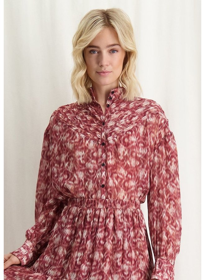 Circle of Trust Blouse W22_135_ Rhode Blouse - 1851 Gypsy Jam