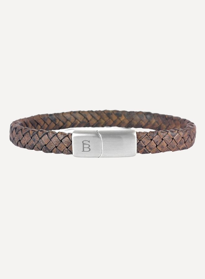 Leren Armband LBR/004 - Vintage Brown