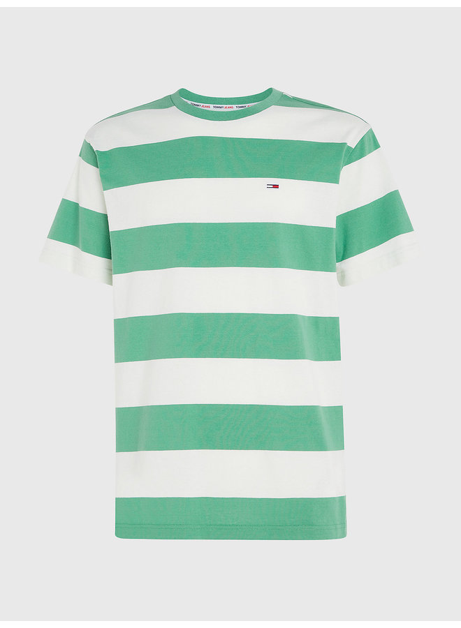 Tommy Hilfiger T-Shirt DM0DM16308 Tee - LY3 Coastal Green Stripe
