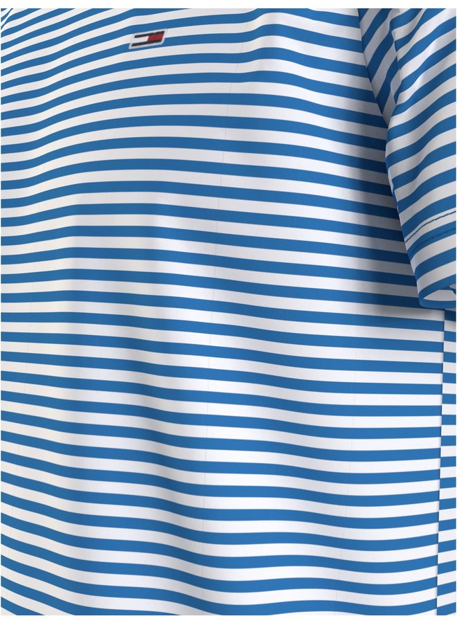 Tommy Hilfiger T-Shirt DM0DM05515 Stripe Tee - C2P Deep Sky Blue