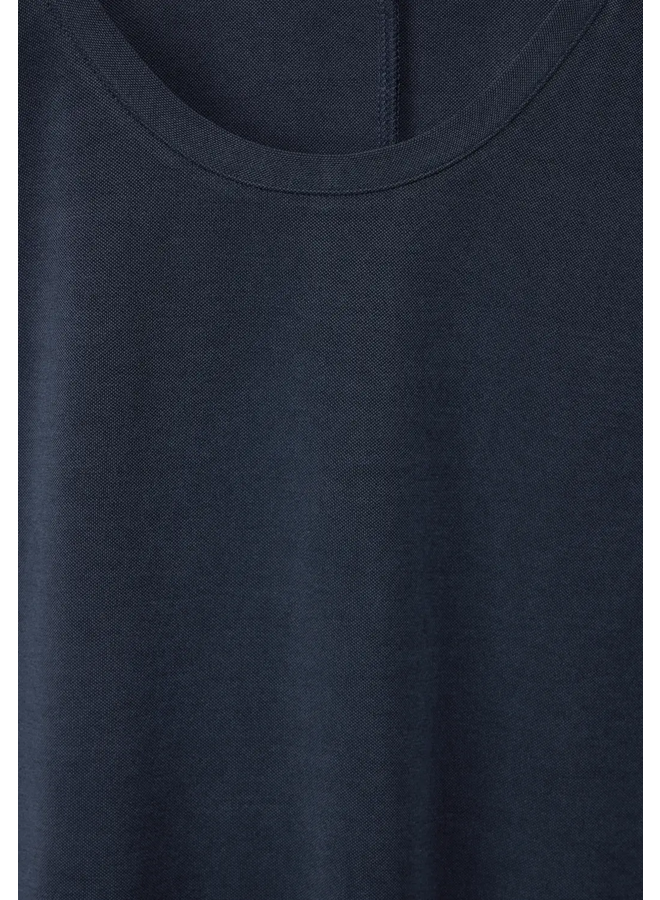 Street one T-Shirt Silk Look Shirt W.Deco Tape At 319480 - 11238
