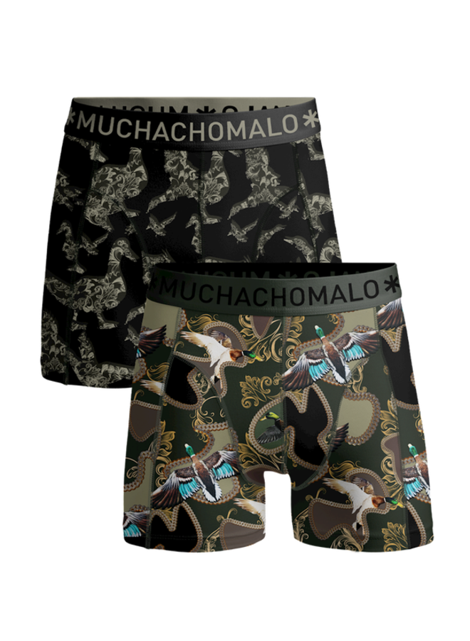 Muchachomalo Boxershorts MANDUCK1010-04 2-Pack - Print/Green