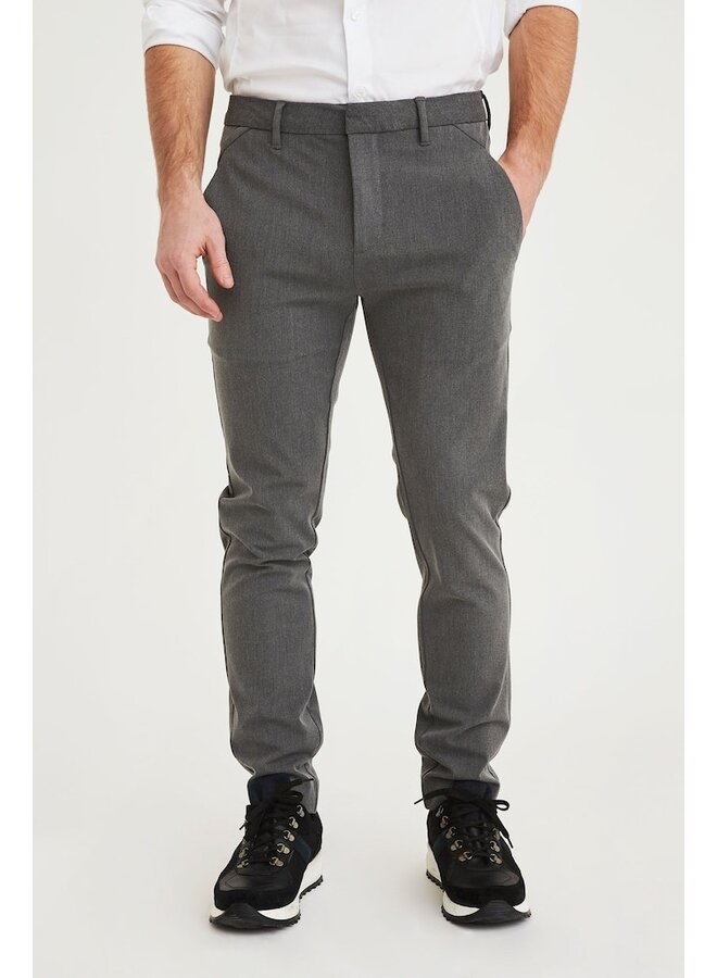 Plain Chino Broek 30121 Josh 315 - Grey Melange