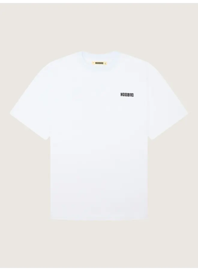 Woodbird T-shirt Oversized 2336-412 Durian Tee - White