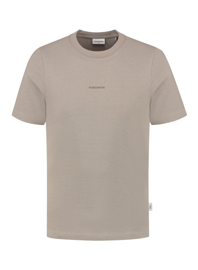 Pure White T-Shirt 23030107 - 53 Taupe