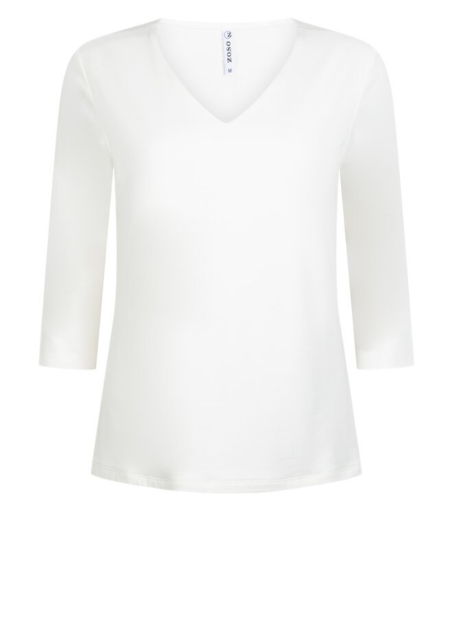 Trui 234Lyan V-Neck Shirt - 0005 Off White