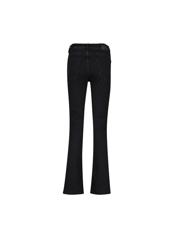 Red Button Flared Jeans SRB4079 - Black