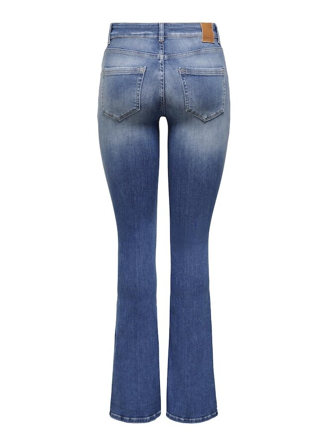 Only Jeans ONLBLUSH MID FLARED 15223514 - Medium Blue Denim