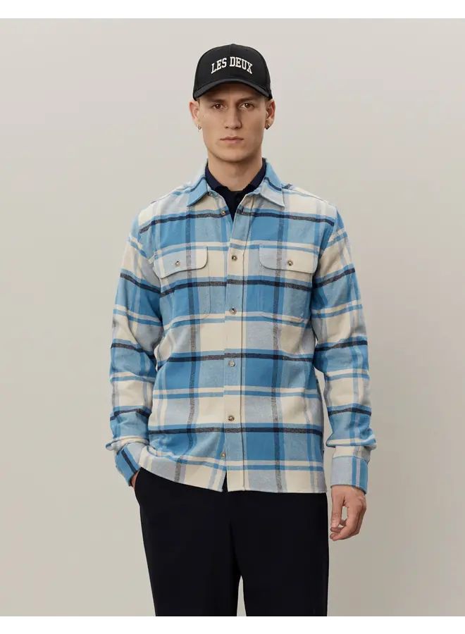 Overshirt LDM640090 Joseph Overshirt - 474817 Denim Blue/Desert Sand