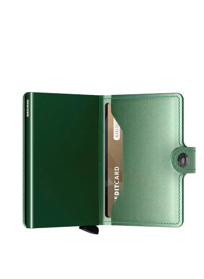 Secrid Portemonnee Miniwallet-Metalic Green - Metallic Green