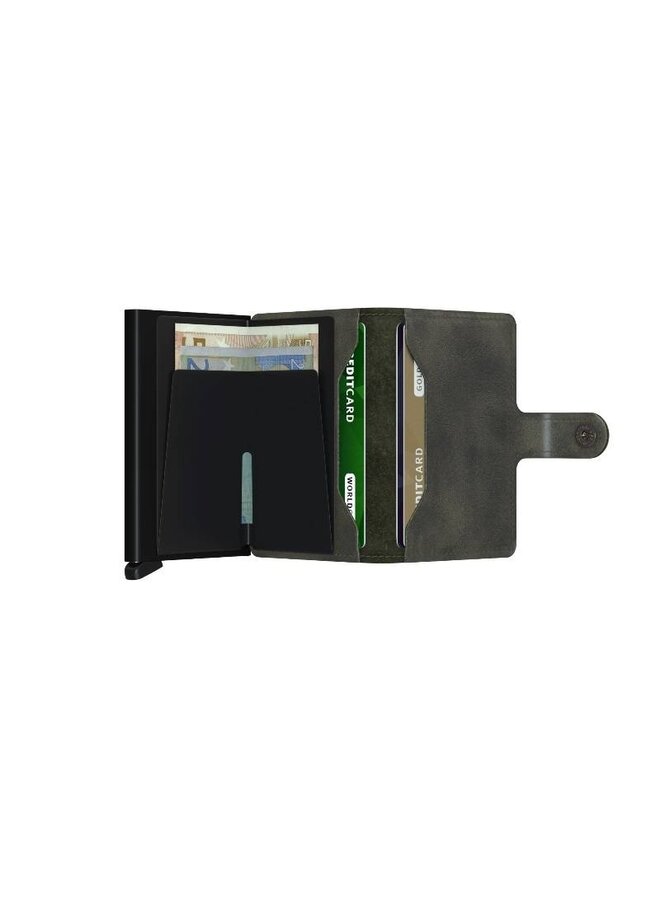 Secrid Portemonnee Miniwallet-Vintage Olive/Black - Vintage Olive/Black