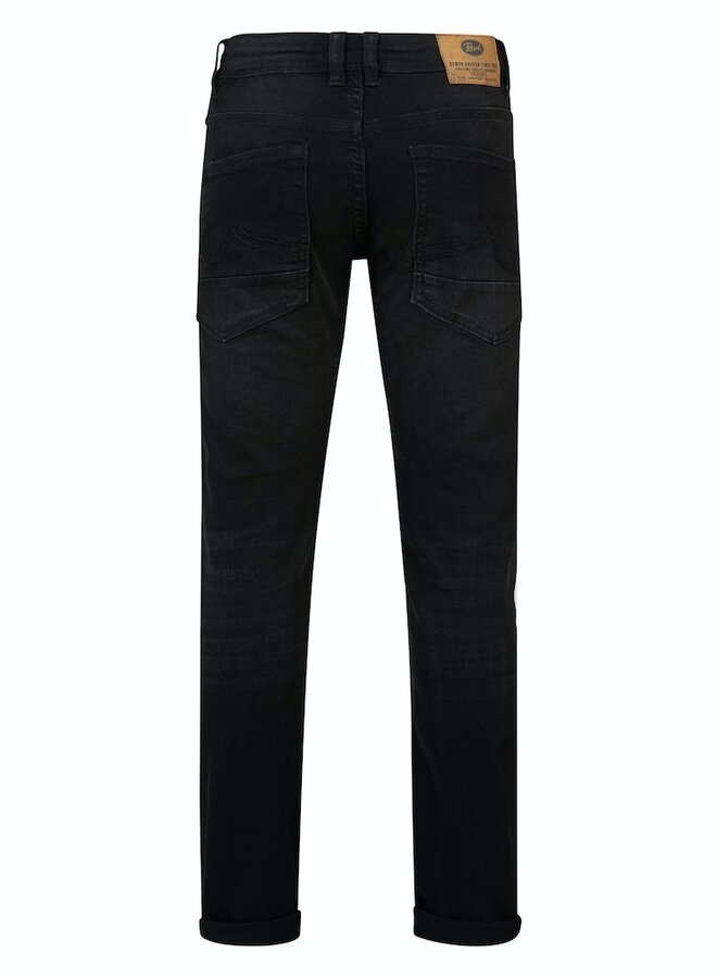 Petrol RUSSEL Men Denim Tapered - 9705 Black stone/L30