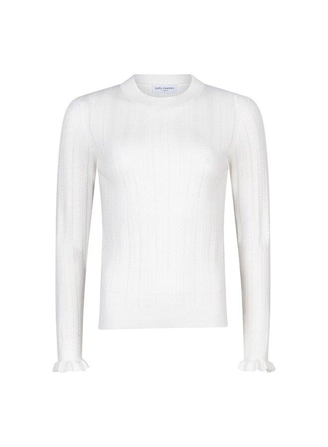Lofty Manner Trui PA11 - Sweater Seleny - 100 White