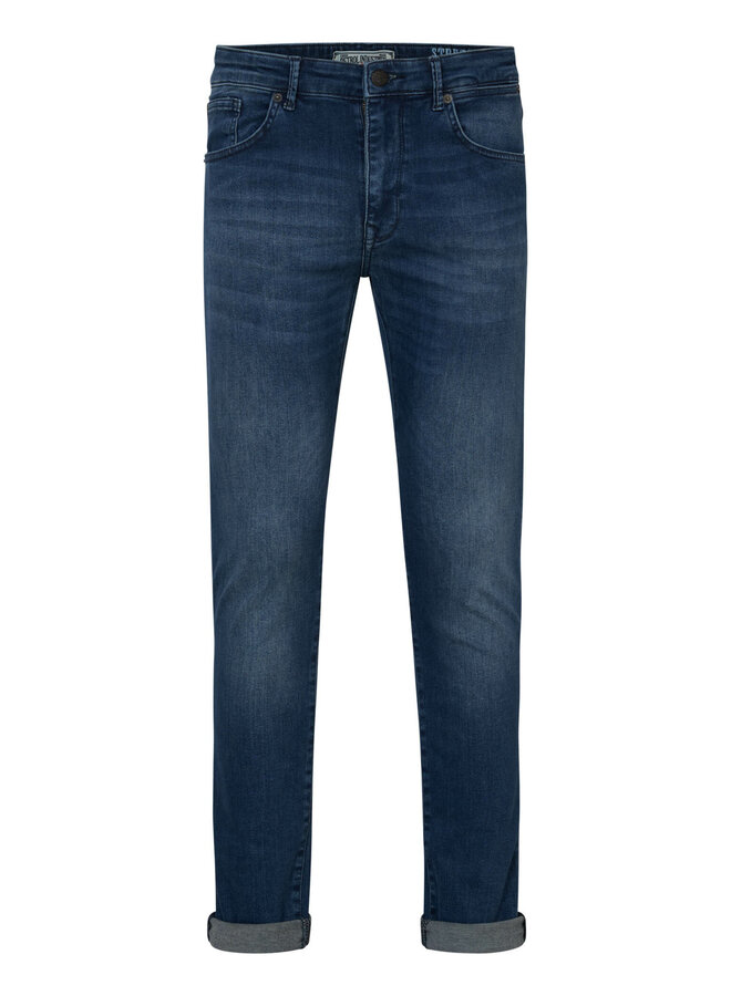 Petrol Slim Fit Jeans SEAHAM - Dark Coated