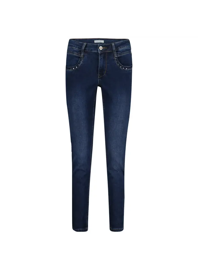 Slim Fit Jeans Sissy  SRB4064 - Dark Blue & Rivets