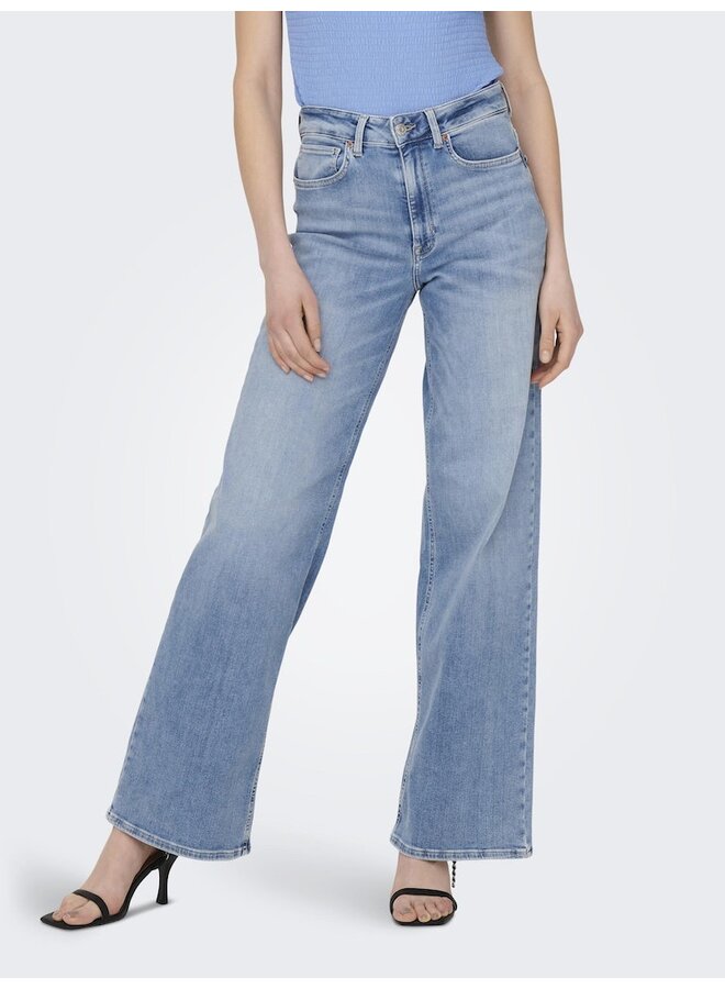 Only Wide Fit Jeans ONLMADISON 15282975 - Light Blue Denim