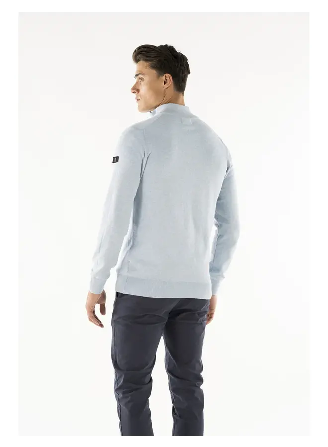 Presly & Sun Half Zip Trui lewis Pullover - Sky