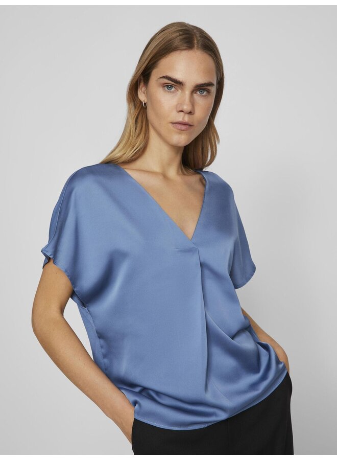 Vila Top VIELLETTE 14089239 - Coronet Blue