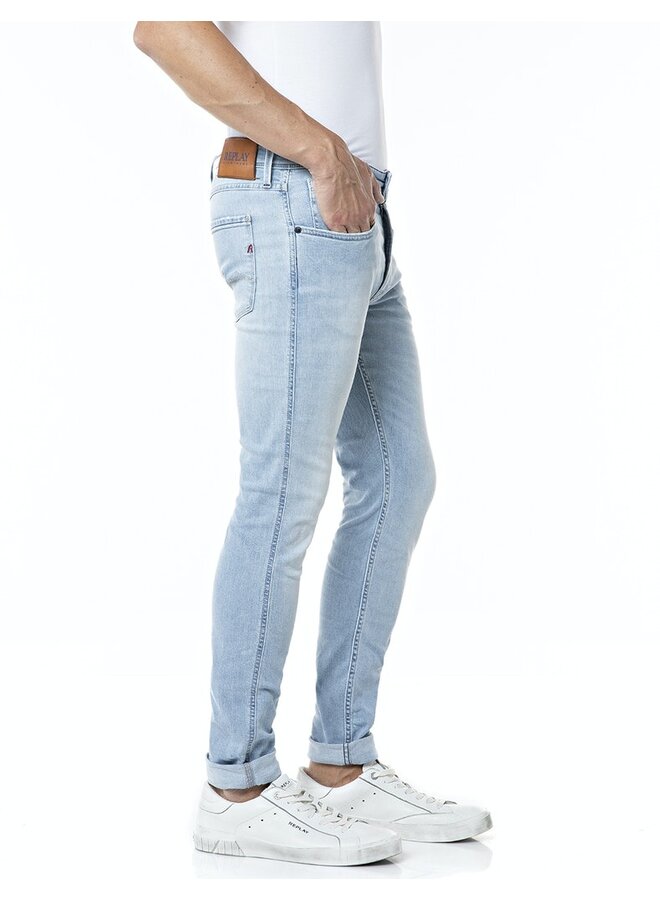 Replay Slim Fit Jeans Anbass M914Y .000.573 - 604 Licht Blauw