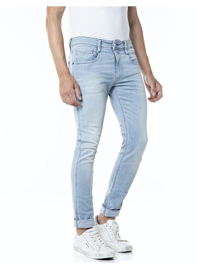 Replay Slim Fit Jeans Anbass M914Y .000.573 - 604 Licht Blauw