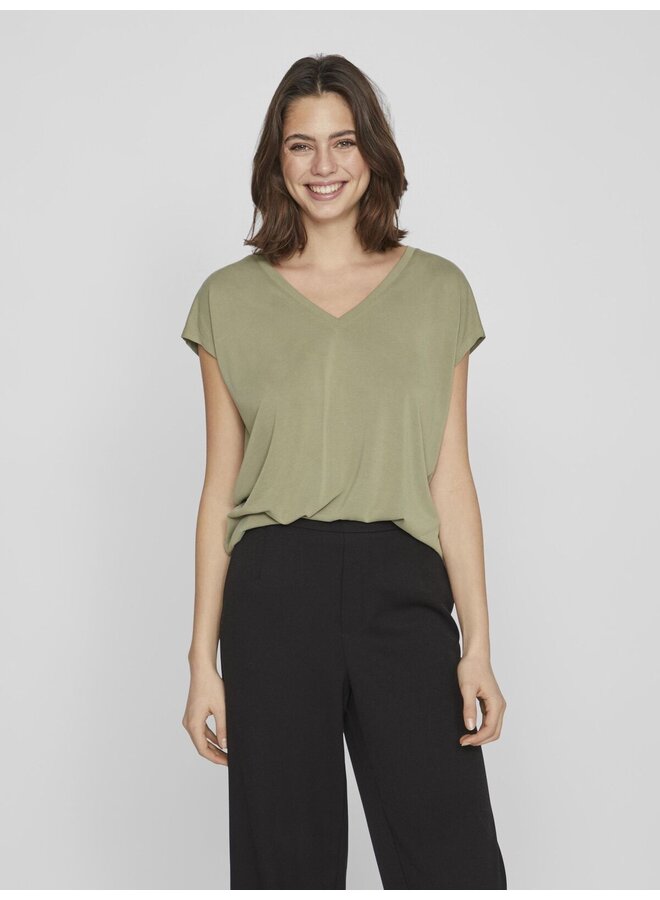 Vila T-Shirt 14074847 - Oil Green