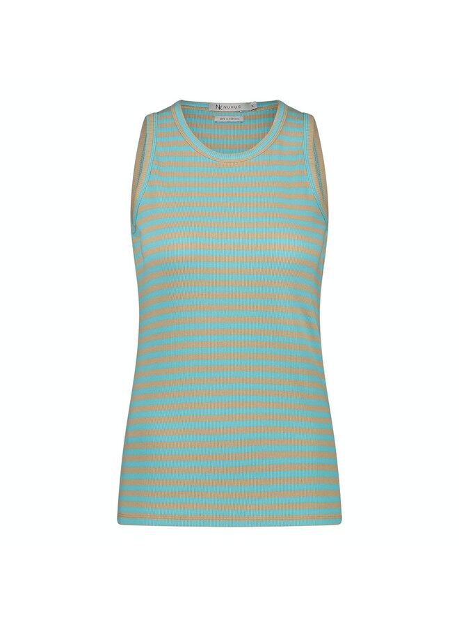 NUKUS Top Stefania SS24107 - 201 Turquoise/Sand