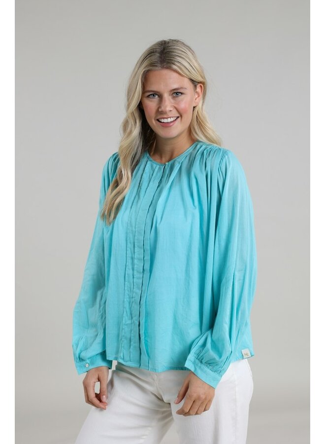 NUKUS Blouse Magnolia SS240424 - 6 Turquoise