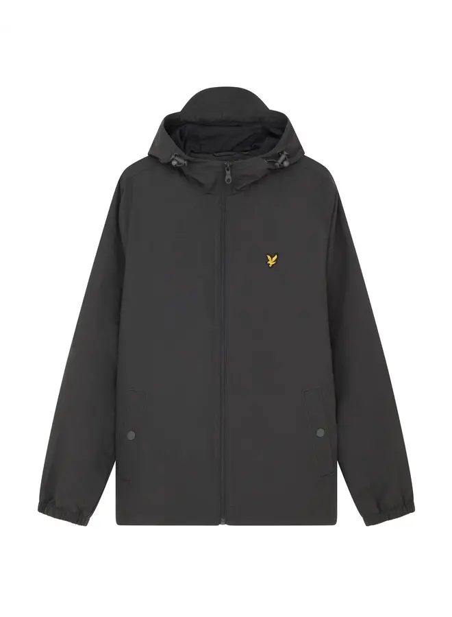 Lyle and Scott Jas JK464V Zip Through Hooded Jack - W635 Gunmetal