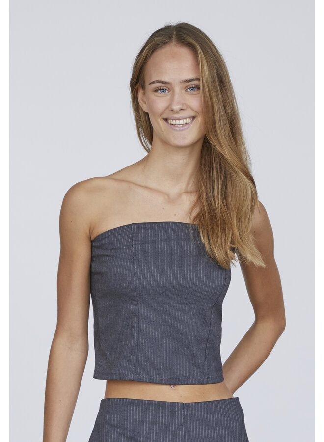 Top 17052 CUNA-TUBE Tops - 053 Grey Pinstripe