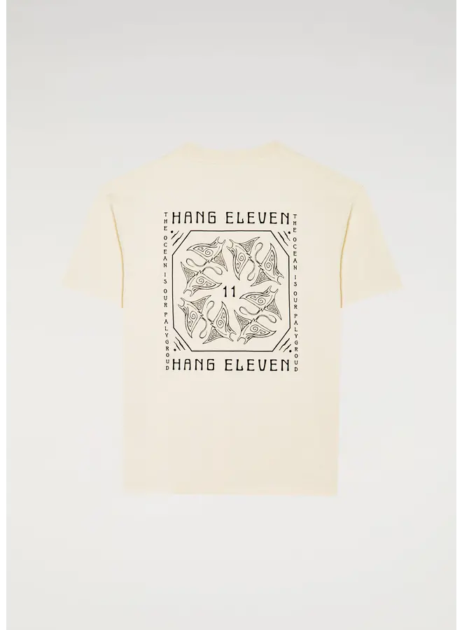 Hang Eleven T-shirt Organic Ocean Tee - Sand